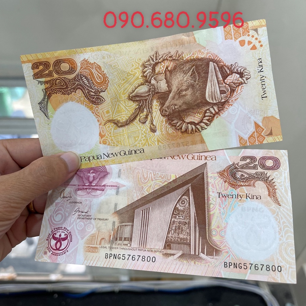Tiền Kỉ Niệm In Hình Con Heo Của Papua New Guinea