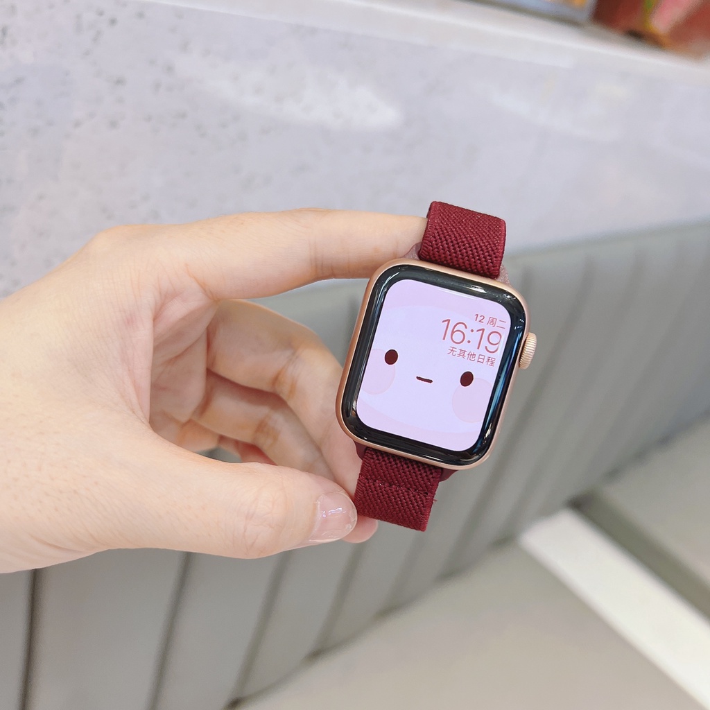 Dây Đeo Nylon Có Khóa Kim Loại Cho iwatch7 Series 6 / 5 / 4 / 3 / SE 41mm45mm Apple Watch 7 6 5 4 SE