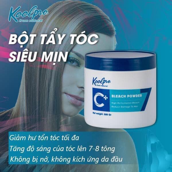 Bột Tẩy Tóc Chuyên Nghiệp Dành Cho Salon Koolpro Maxsher 500g Chính Hãng Tặng Kèm Oxi 1000ml - Hair Care Q4