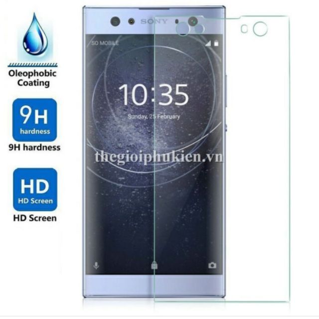 Bộ 3 tấm dán kính cường lực Sony Xperia XA2 Untral - trong suốt