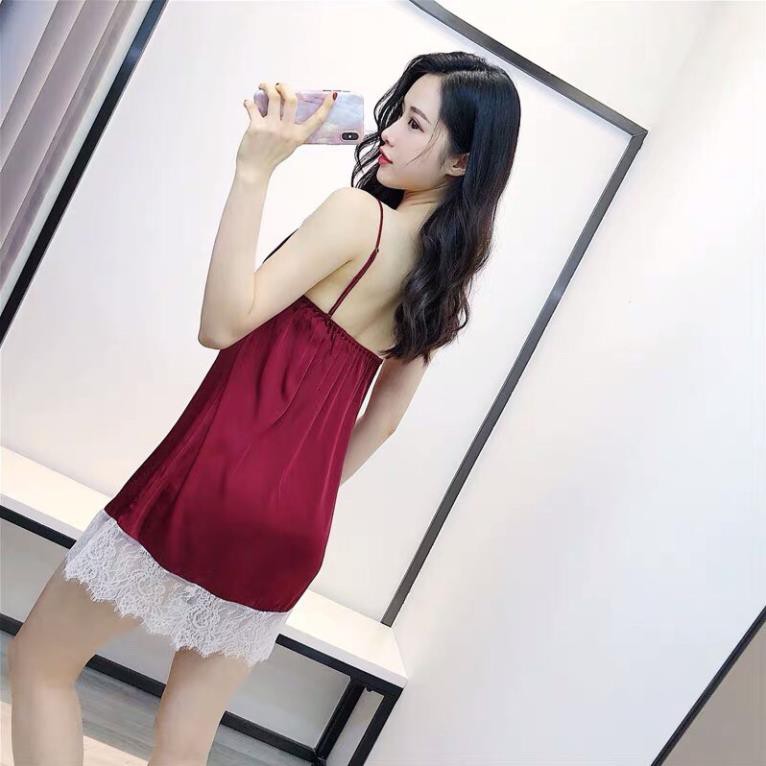 Váy ngủ viền ren hàng Quảng châu