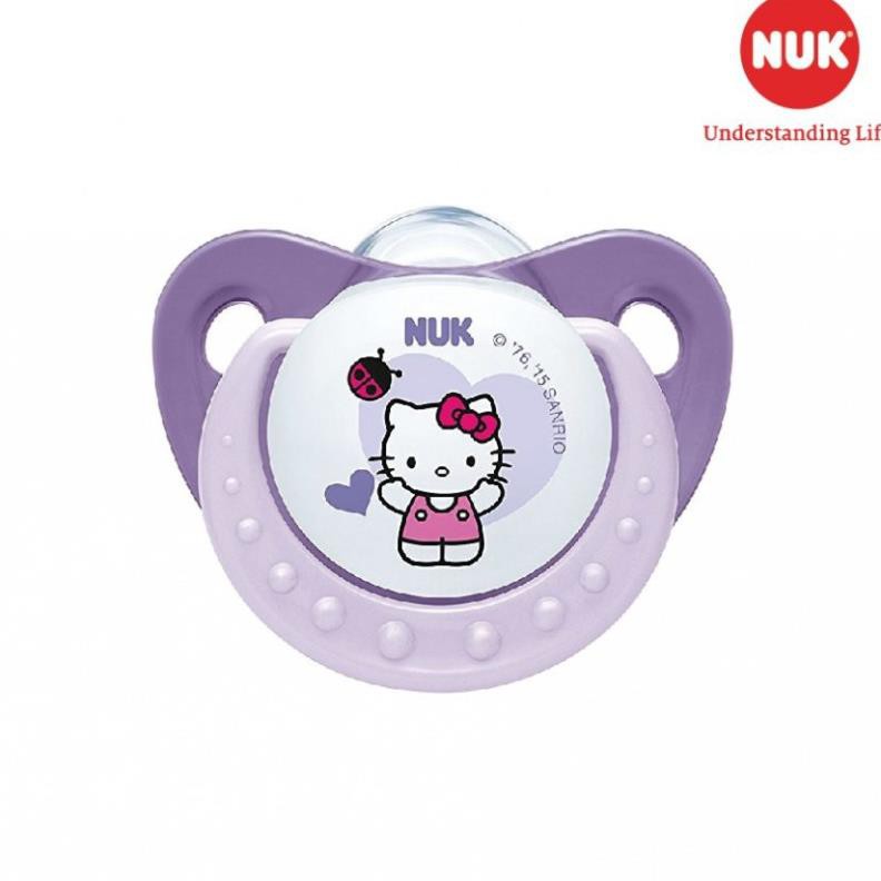 Bộ 2 ti giả NUK Sleeptime silicone ( Hello Kitty)