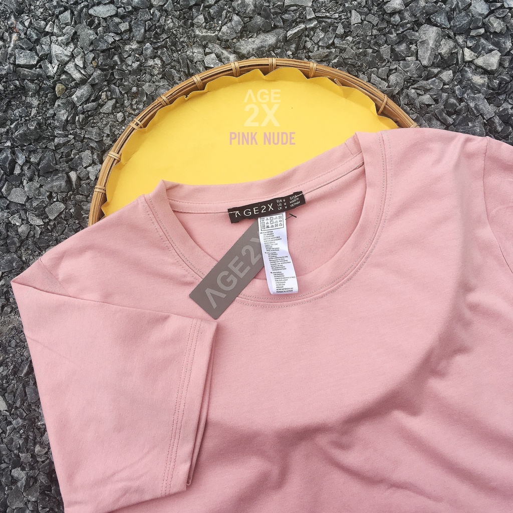 ÁO THUN UNISEX TONE HỒNG NGỌT NGÀO CHÍNH HÃNG AGE2X