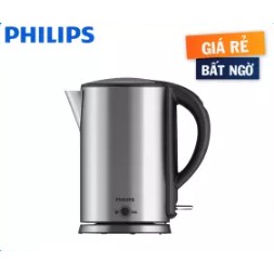 BÌNH ẤM ĐUN NƯỚC SIÊU TỐC PHILIPS HD9316, 1.7 LÍT(bạc), HÀNG NHẬP KHẨU