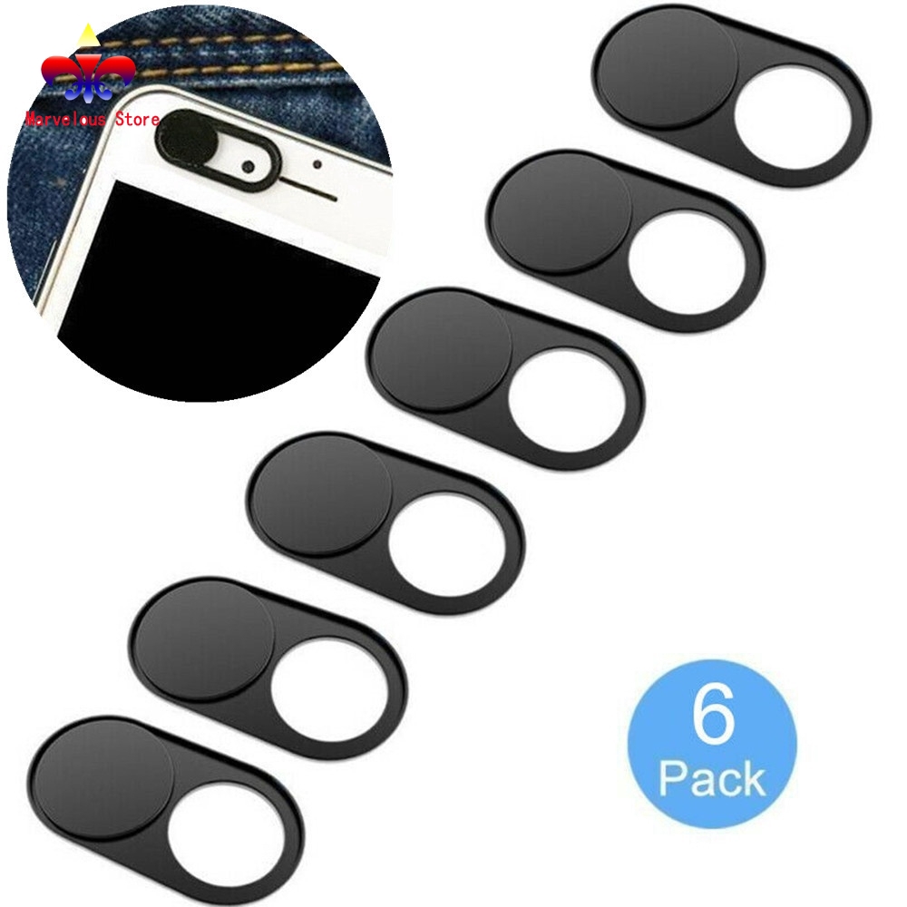 Set 6 nắp nhựa trượt che webcam cho Macbook/máy tính xách tay/điện thoại