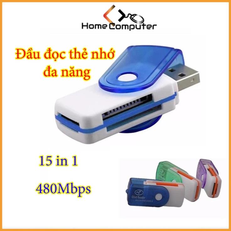 Đầu Đọc Thẻ Nhớ 14 Trong 1 Đa Năng Cho Thẻ Nhớ MS-Pro TF Micro SD - Home.mall