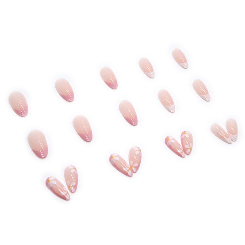 Bộ 24 Móng Tay Giả Ngắn 1029 Dạng Nhấn Chất Lượng Cao