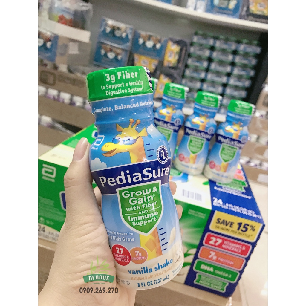 Sữa Pediasure chất xơ Fiber nước 237ml