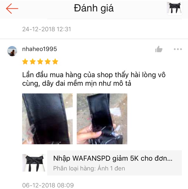 Đai Da Đen Cchat (Hàng Có Sẵn)