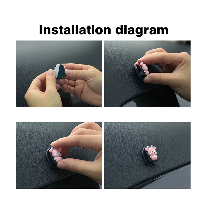 Set 2 móc treo đồ gắn sau ghế xe hơi hình hoạt hình đáng yêu