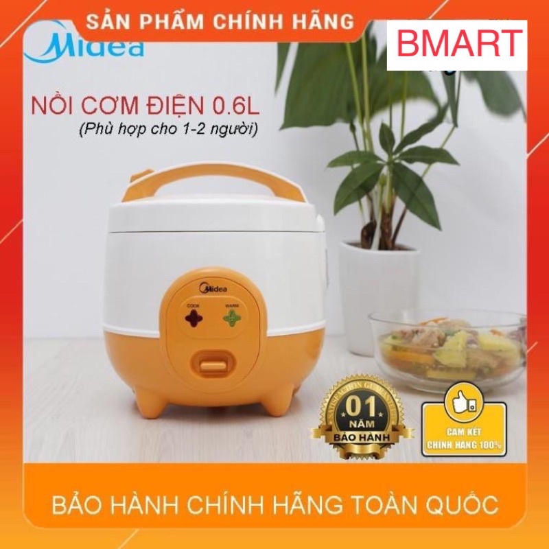 [Chính hãng-Lỗi 1 đổi 1] Nồi cơm điện Midea cao cấp CM06SA/B/D 0.6L | CM1025 1L | CM1532 1.5L | CM18SQ 1.8L (BH 1 năm)