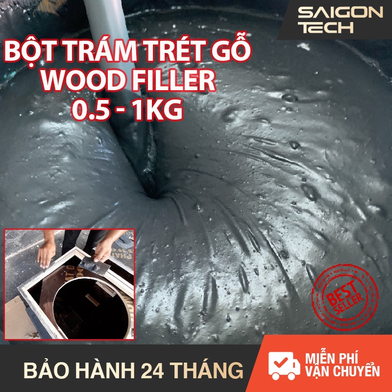 [HCM - Hỏa tốc] BỘT TRÉT GỖ - WOOD FILLER LOẠI 1 CHUYÊN DỤNG, TRÉT CÁC VẾT NỨT, LÀM NHẴN BỀ MẶT GỖ KHÔ NGAY SAU 15 PHÚT