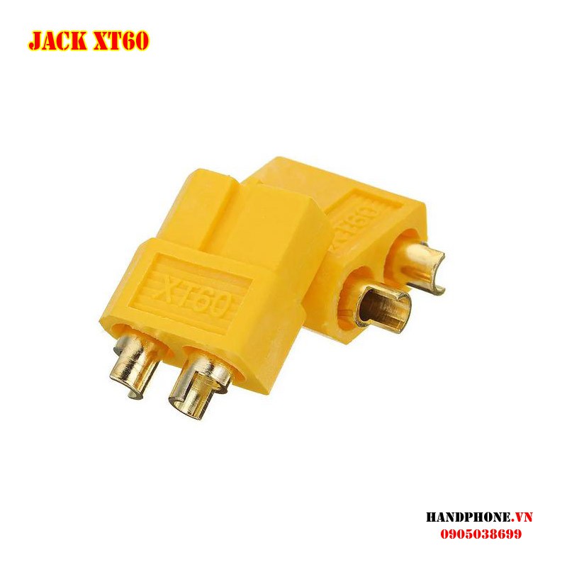 Combo 10 bộ Jack cắm XT60 mạ vàng - Phích nối nguồn điện cho thiết bị điện công suất lớn