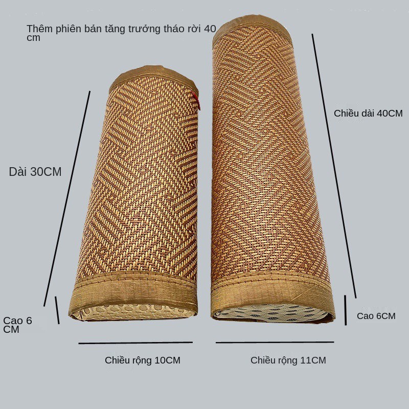 Gối bán nguyệt cọ dừa sửa chữa đốt sống cổ cứng lưng giúp giấc ngủ cải thiện gói chiếu mùa hè có thể tháo rời và giặt đư