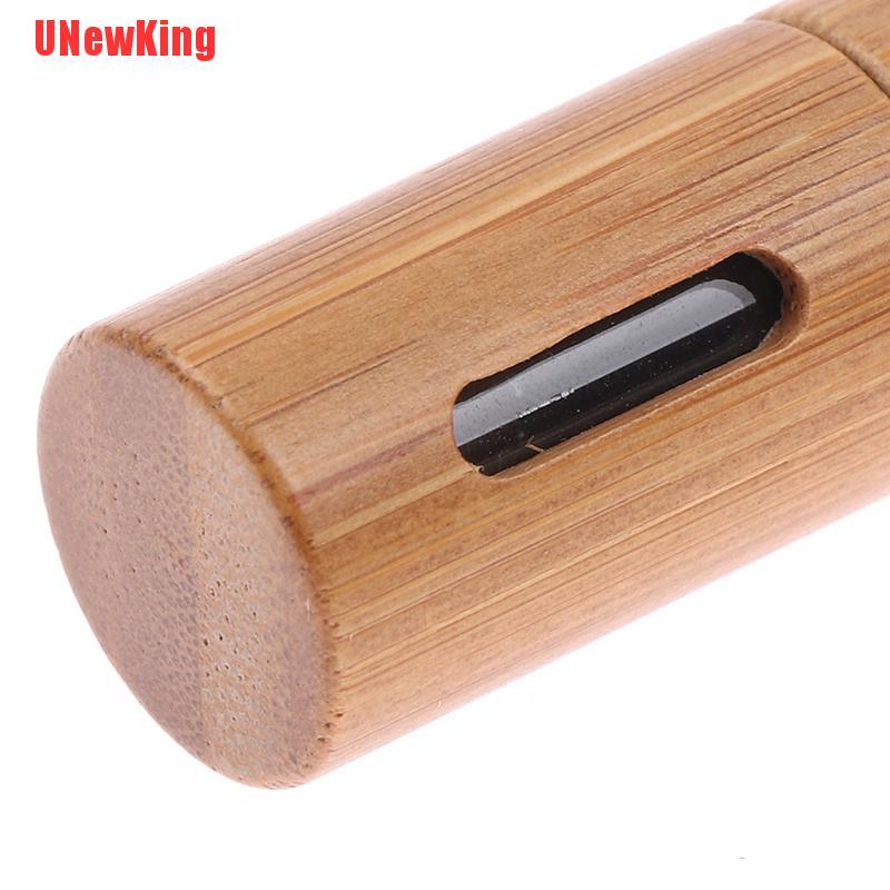 Bình Đựng Dầu Thơm Bằng Gỗ Tre Có Đầu Lăn Bằng Thép Không Gỉ