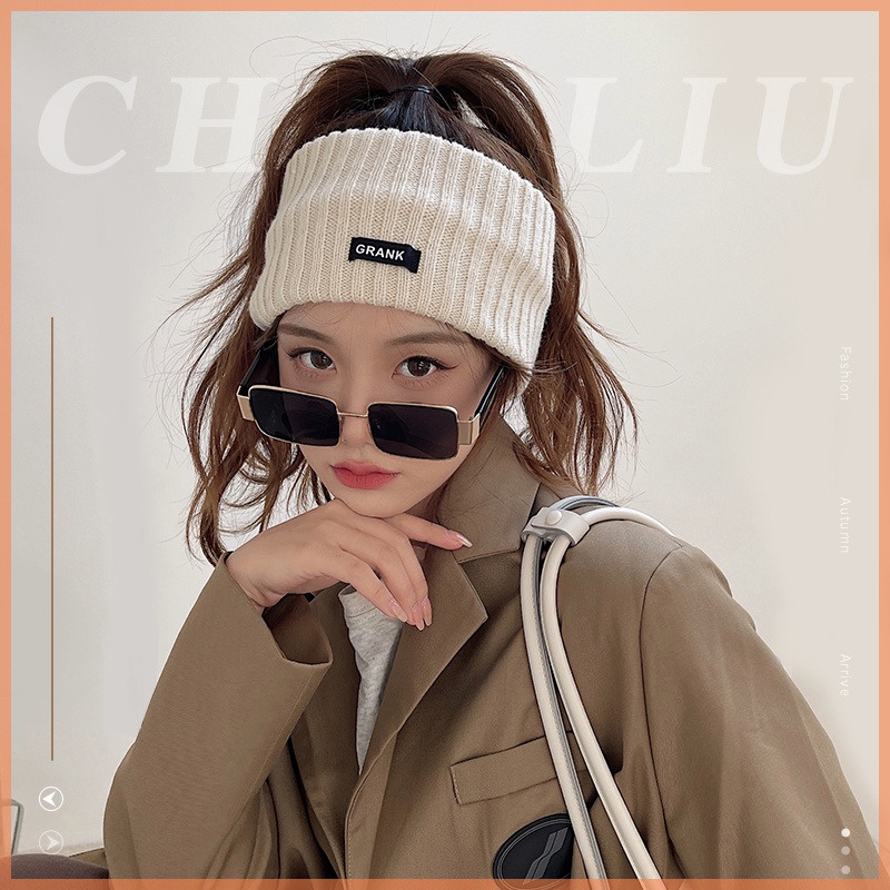 Băng Đô Đan Len Thời Trang Thu Đông Xinh Xắn Cho Nữ