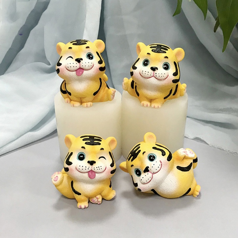 Khuôn Làm Xà Phòng Thủ Công Hình Hổ Bằng Nhựa Resin
