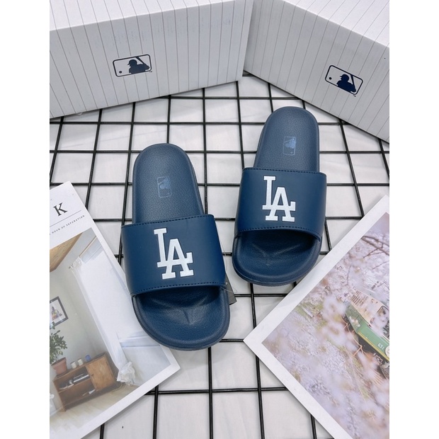 [CHÍNH HÃNG] DÉP MLB NỘI ĐỊA LA XANH - DÉP QUAI NGANG SIÊU ÊM