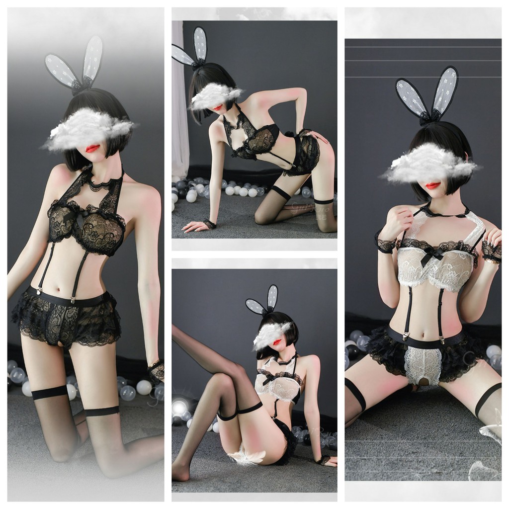 Set Đồ Ngủ Cosplay Sexy Tai Thỏ S18