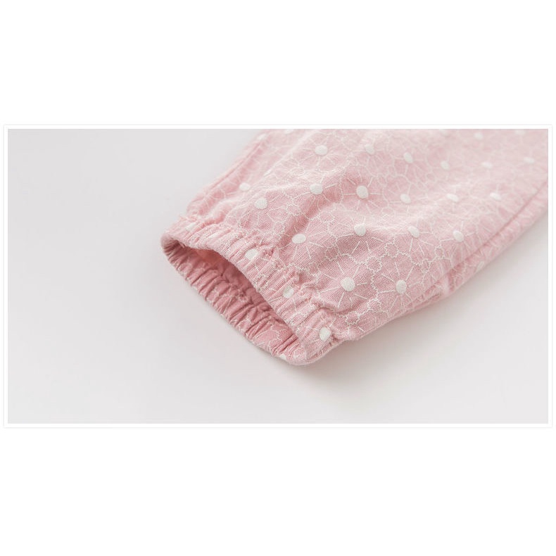 Quần Cotton Màu Hồng Phối Nơ Xinh Xắn Cho Bé Gái