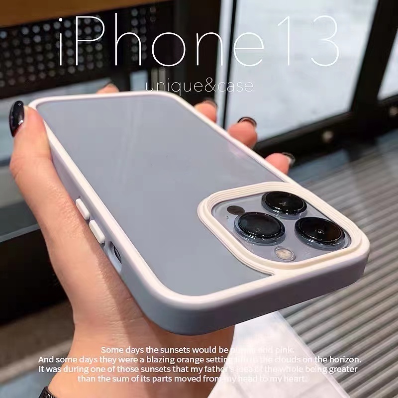 Ốp Điện Thoại Acrylic Cứng Mặt Nhám Cho iphone 14 pro max 13 pro max 12 pro max 11 pro max x xr xs max