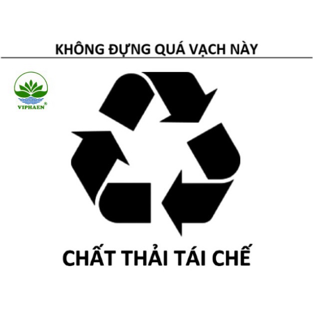 Nhãn phân loại rác theo quy định, biểu tượng cảnh báo, logo phân loại chất thải