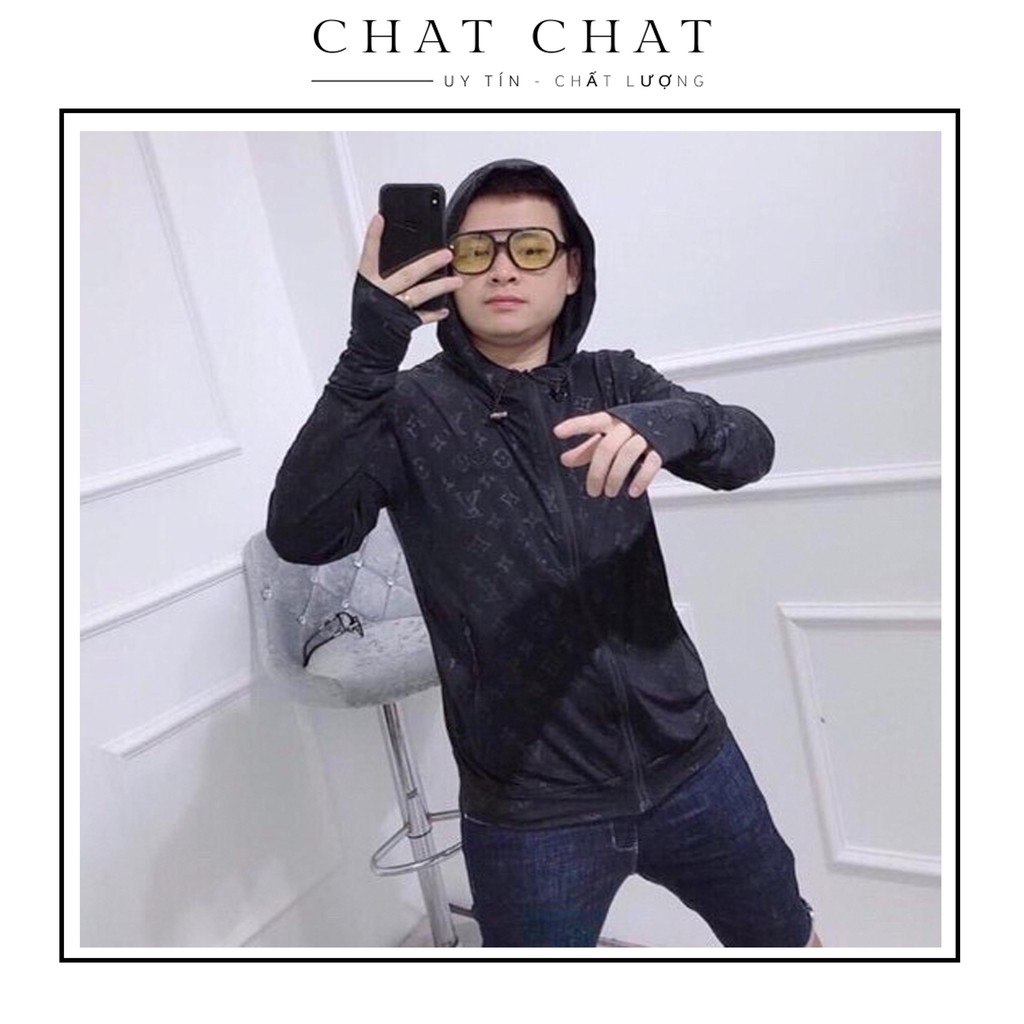 Áo Chống Nắng nam LV cao cấp co dãn 4 chiều cực kì thoải mải chất vải Umi dày dặn lô gô dập nổi siêu chất AO5