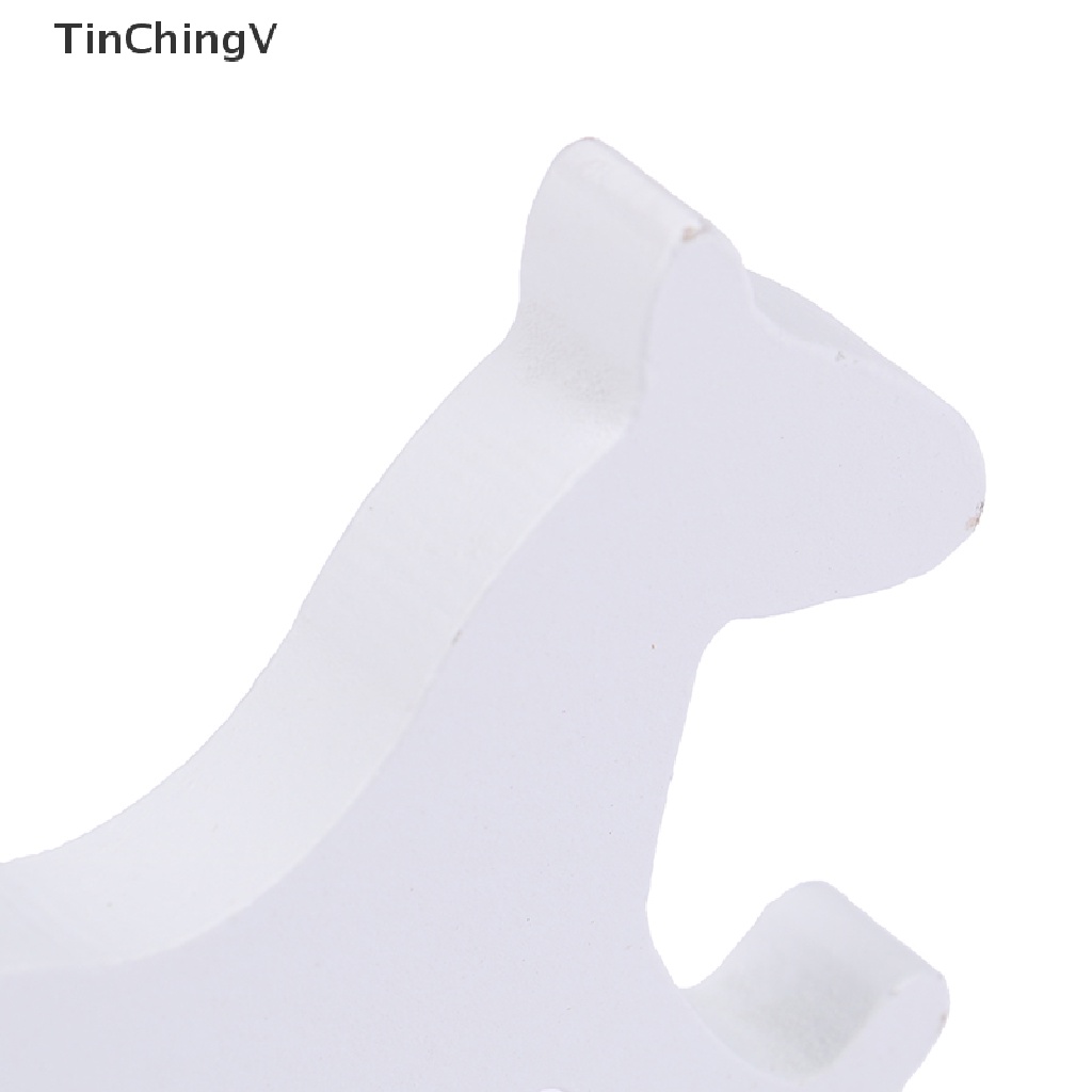 [TinChingV] Mô Hình Ngựa Bập Bênh Bằng Gỗ Màu Trắng Trang Trí Nhà Búp Bê Mới