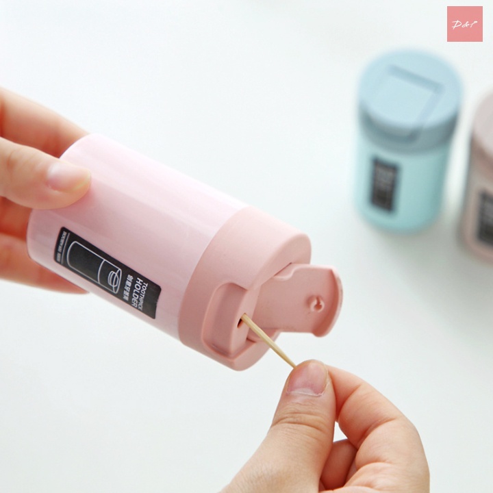 Hộp đựng tăm lúa mạch nắp bập - Hộp đựng tăm gấu dễ thương