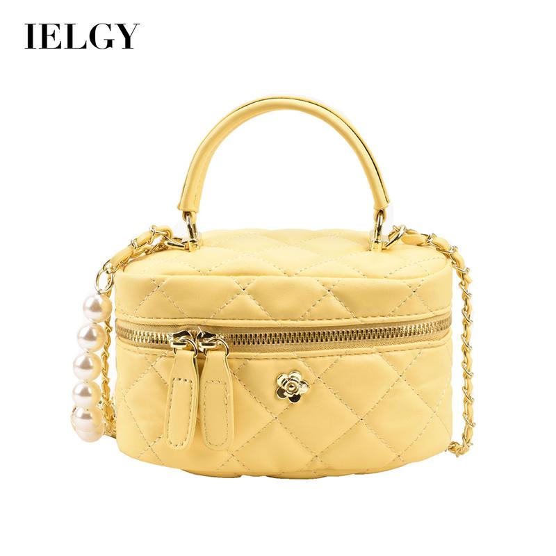 Túi đeo chéo IELGY xỏ hạt ngọc trai giả kích thước nhỏ xinh xắn thời trang cho nữ
