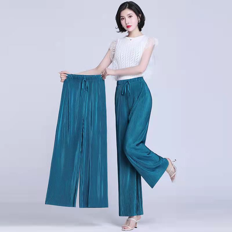 Quần ống rộng Lưng Cao Thời Trang Cho Nữ