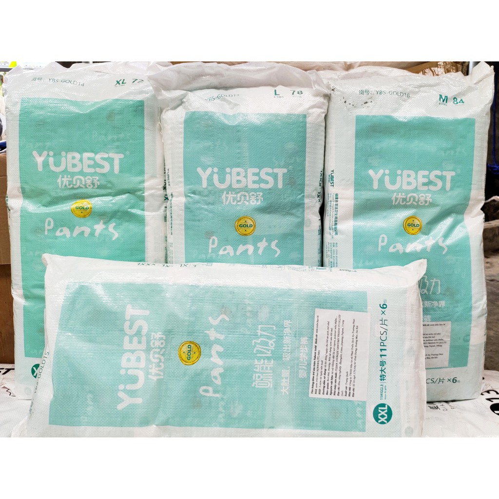 Bỉm YUBEST Gold / Night / Angel / Natural / Core quần/dán S132, S90, M108, M84, L96, L78