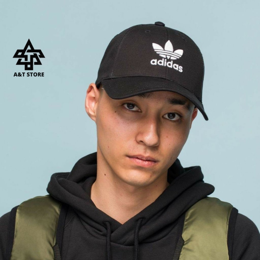 Mũ Nón Adidas Đen Trefoil Baseball Black Cap Ful Tag Code