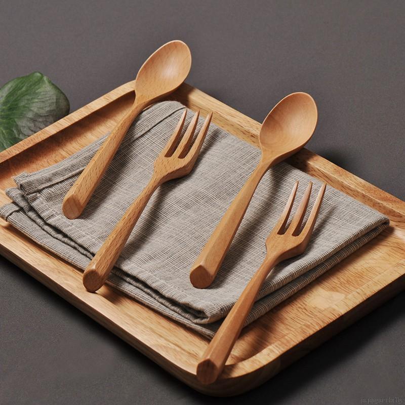 Bộ Muỗng Đũa Nĩa Gỗ Du Lịch Tiện Lợi