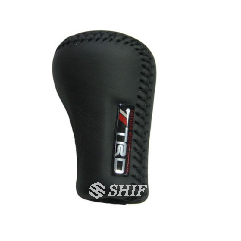 Đầu bọc cần số bằng da 5 chế độ số TRD cho xe hơi Toyota