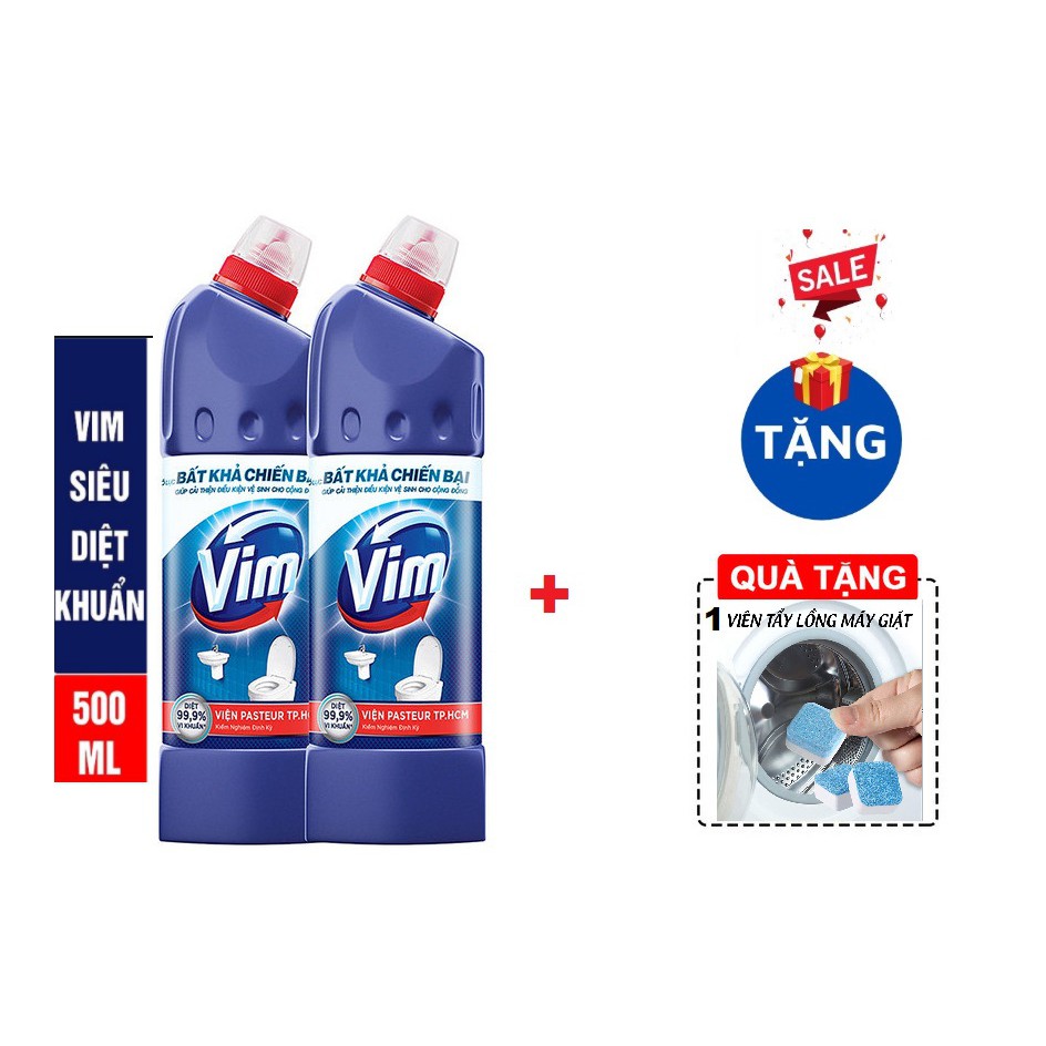 [Mã 11FMCGSALE1 giảm 10% đơn 250K] VIM diệt khuẩn chai 500ml