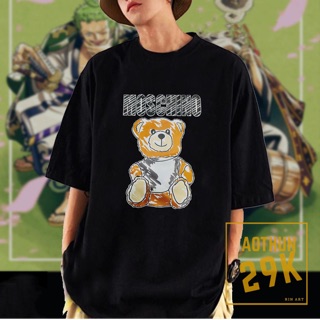 ÁO THUN UNISEX CAO CẤP 100% COTTON TAY LỠ GẤU MOSCHINO
