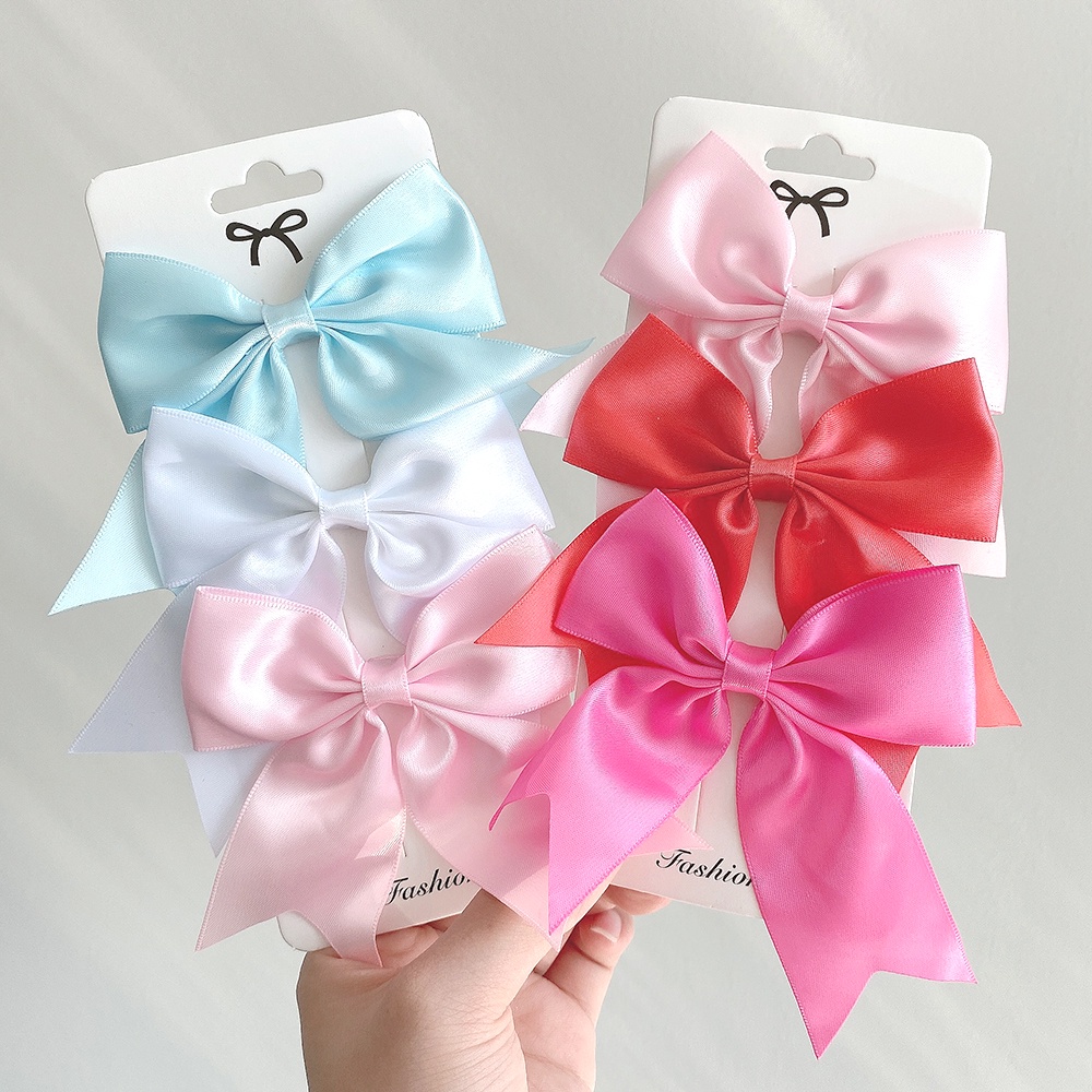 Set 3 kẹp tóc KIDSBOWS hình nơ dễ thương xinh xắn 4.52 inch cho bé gái