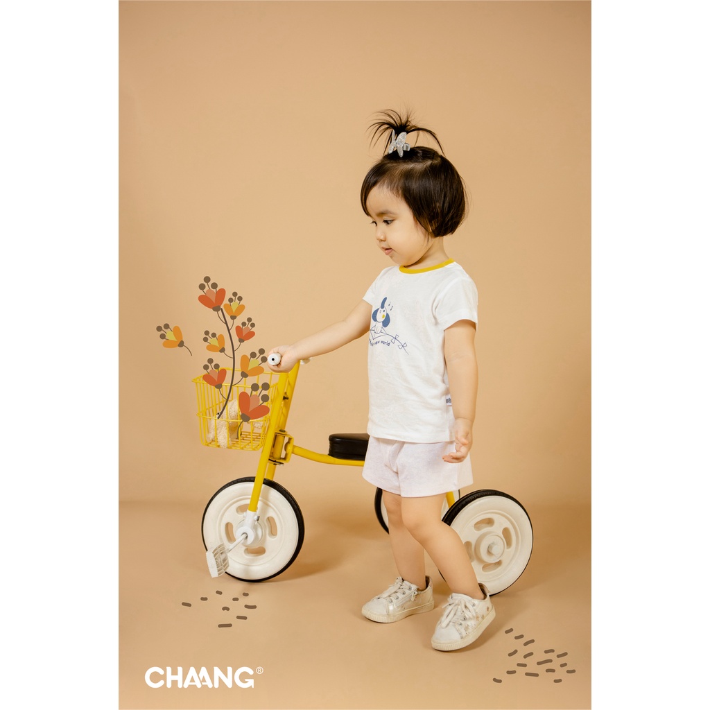 Chaang Áo cài vai Summer trắng