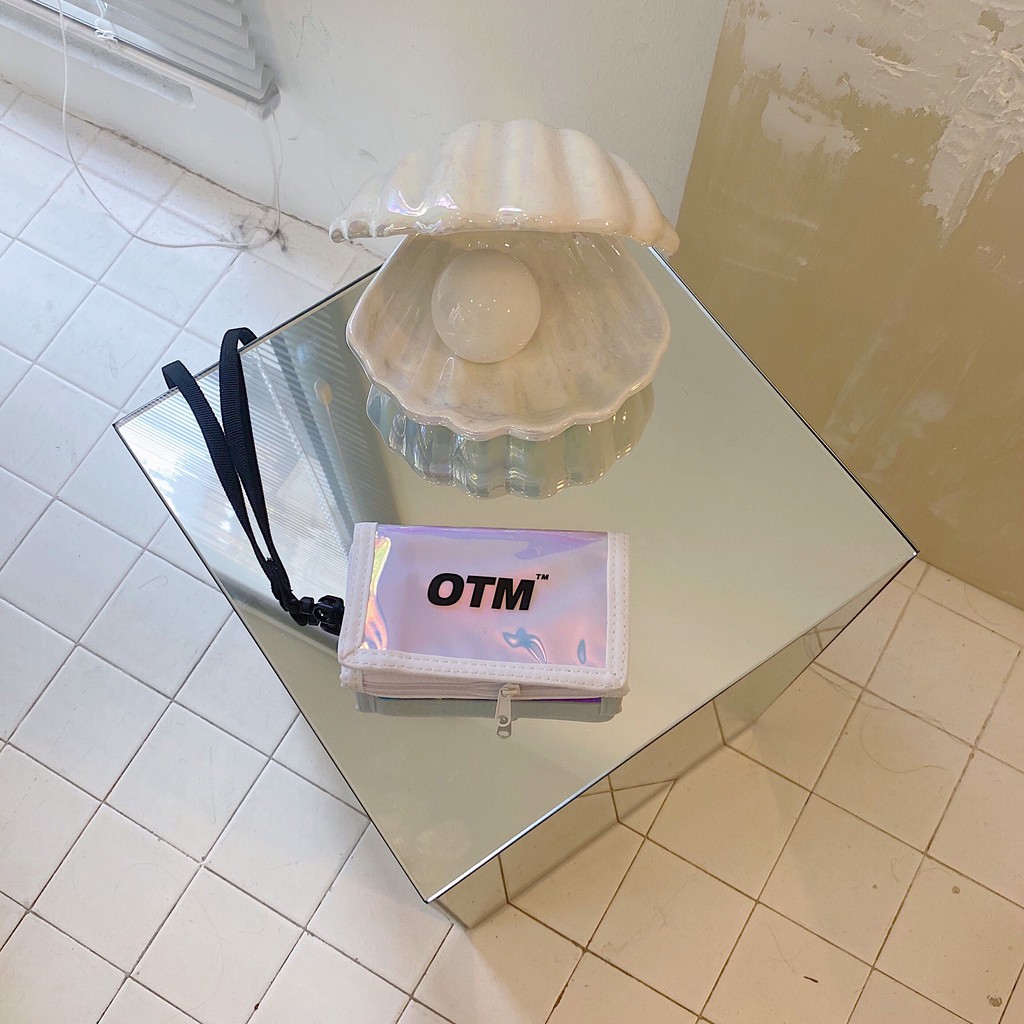 [Tặng Kèm Dây Đeo] Ví Ngắn Mini Cầm Tay Hologram OTM