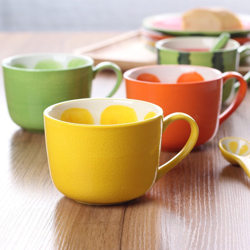 Cốc Sứ Uống Nước Cute Dễ Thương Ly Sứ Có Nắp Có Ống Hút Cho Bé Đẹp Cao Cấp S91