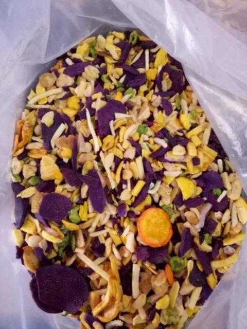 1kg trái cây sấy vụn chọn lọc từ hàng Xuất Khẩu giòn tan