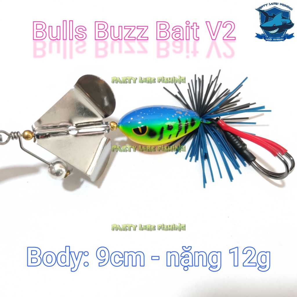 Mồi câu cá lóc - Bulls Buzz Bait V2 - 15g - Chuyên trị cá lóc bông - Made in Thái Lan