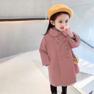 Áo dạ ép 6 cúc bé gái