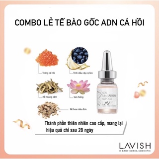 [ HÀNG CHÍNH HÃNG ] Combo lẻ Tế Bào gốc ADN Cá Hồi Lavish H Baby ( Korea) - 2ml/hũ