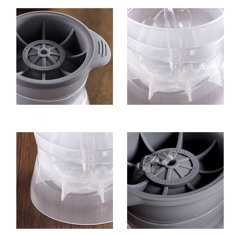 Khuôn Silicone Làm Đá Viên Hình Cầu 6cm Tiện Dụng Cho Nhà Bếp DIY