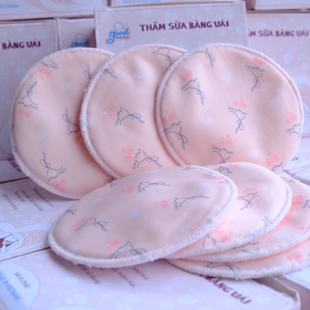 [Mẫu mới] Miếng lót thấm sữa GIẶT ĐƯỢC Goodmama ( hộp 8 miếng)