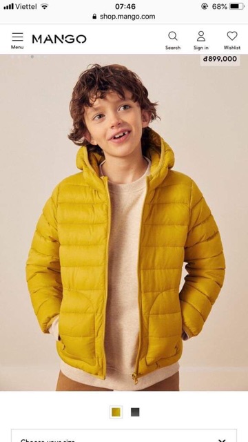 Áo phao mango dư xịn vnxk