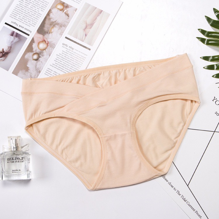 Quần lót bầu thun coton cạp chéo sexy gợi cảm túi zip cao cấp mặc trong váy dễ thương QL9005