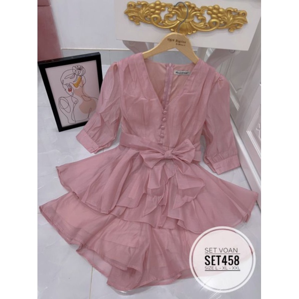 Set voan big size bèo dể thương từ 60kg-90kg